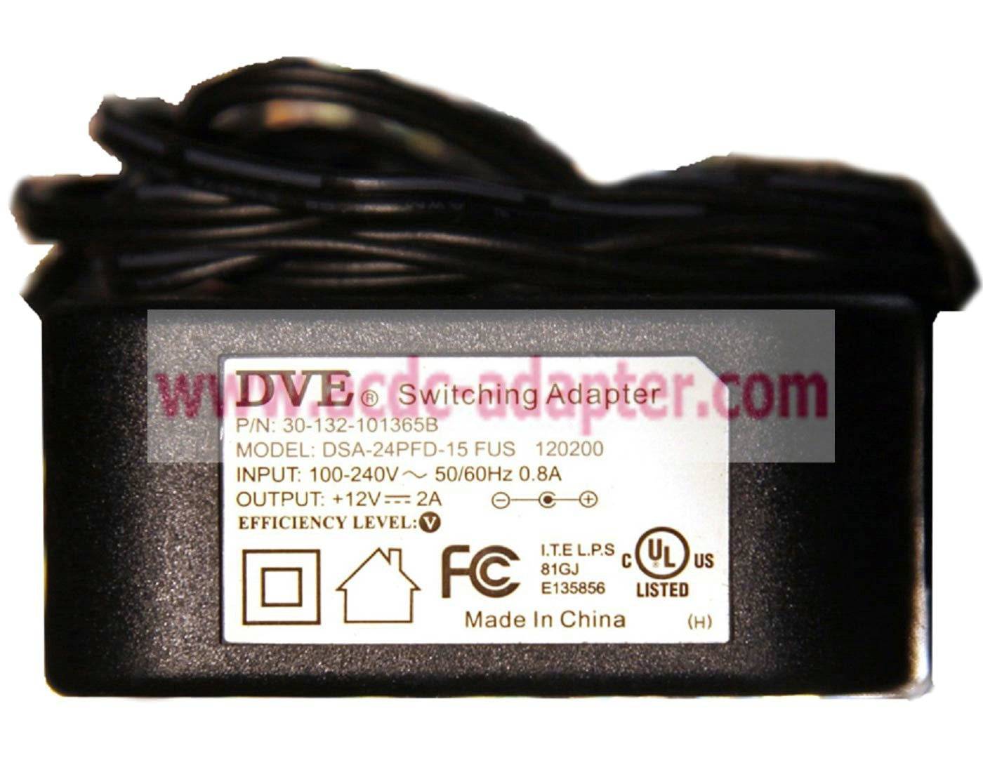 NEW DVE DSA-24PFD-15 FUS 120200 Power Supply 12V 2A 100-02042 12 AC Adapter